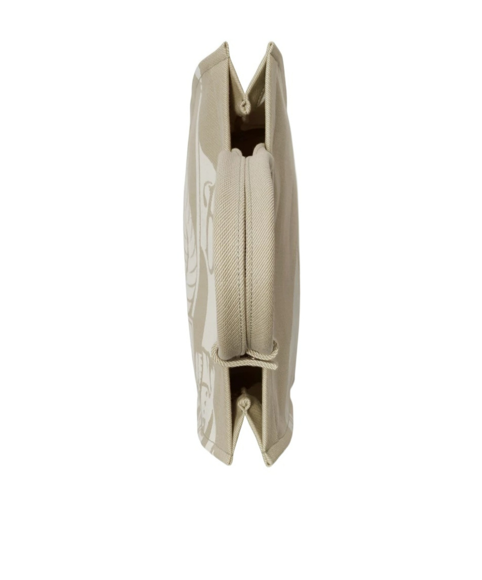 Burberry Small Equestrian Knight Tote Bag In Nude