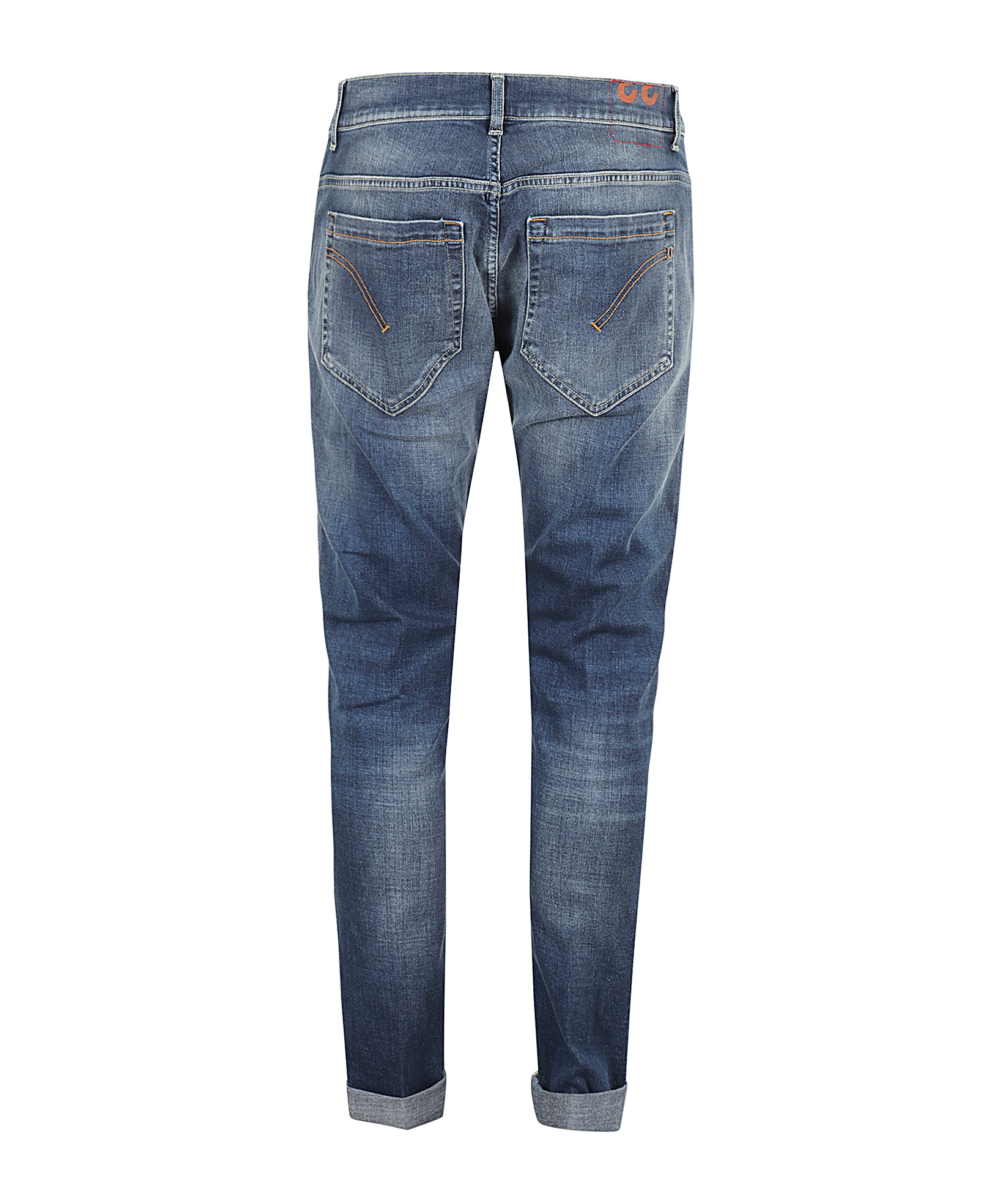 Dondup Dian Mid-rise Blue Stretch Denim Jeans In Blue