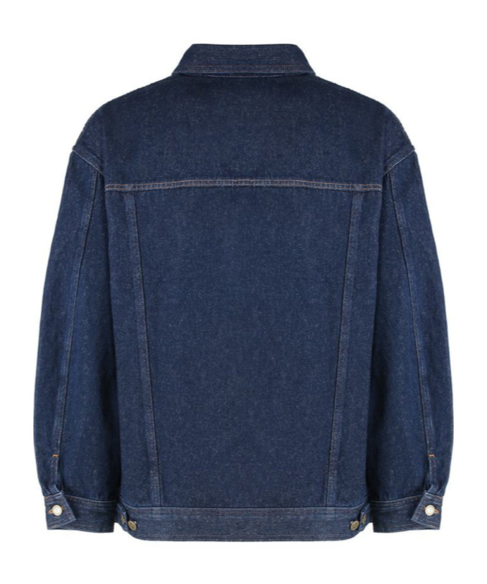 Apc Adjustable Cuffs Collared Long Sleeves Jacket In Blue