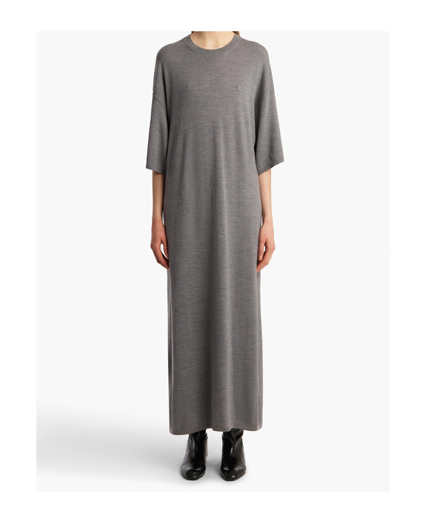 Khaite Bindi Dress In Gray