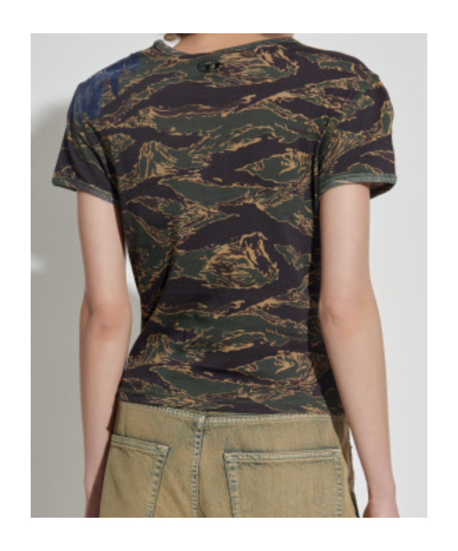 Diesel T-shirt T-uncutie-long-r1 In Blue