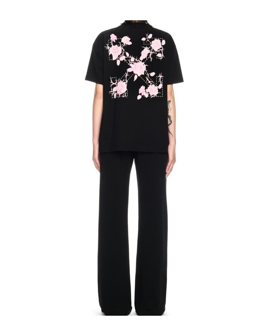 Off-white Roses Arrows Track Pants In Black