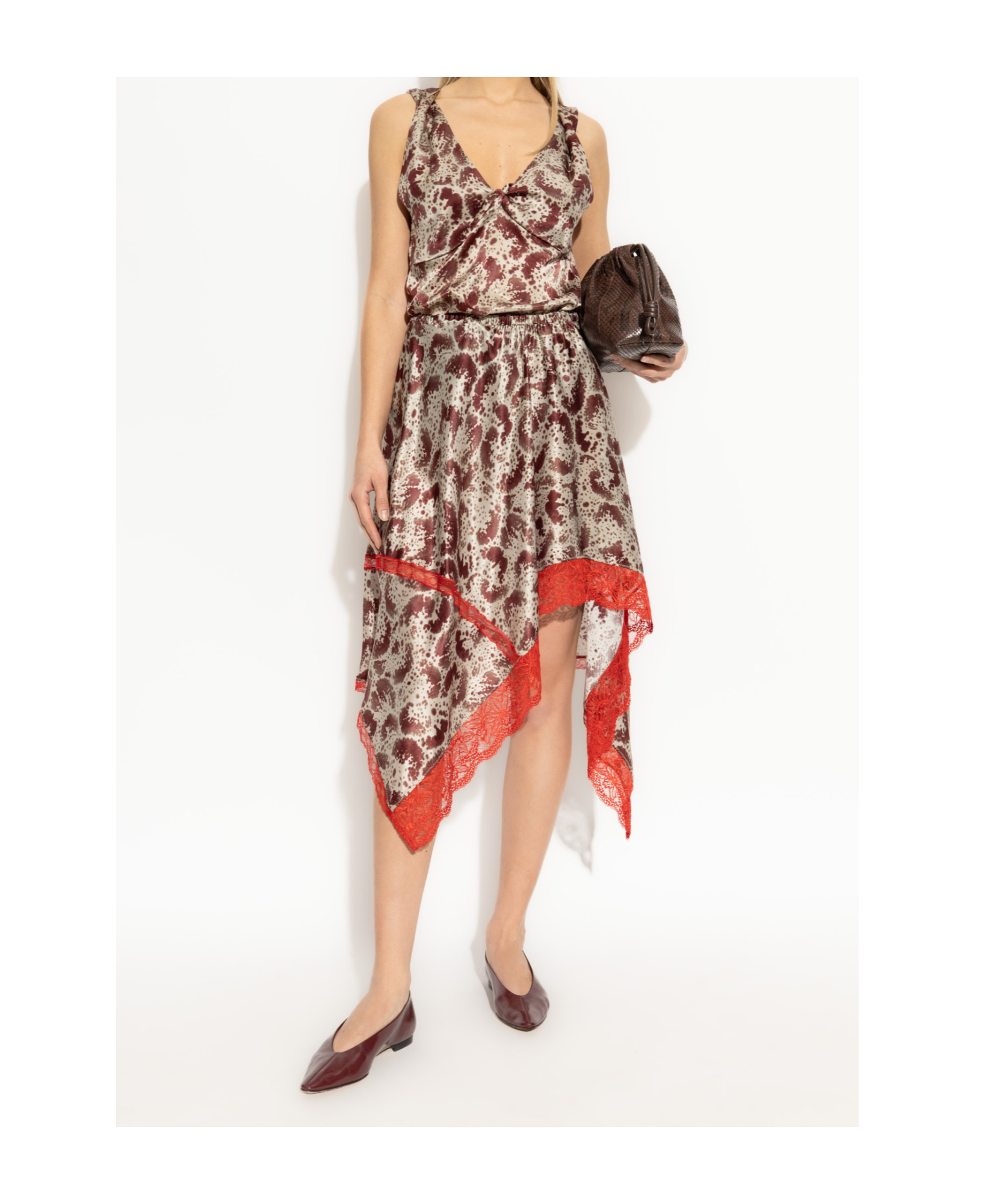 Shop Dries Van Noten Graphic Vest In Nude