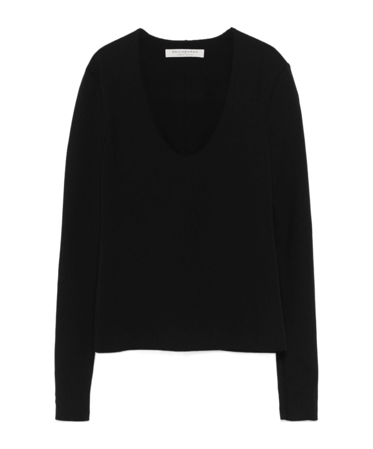 Shop Philosophy Di Lorenzo Serafini Long-sleeved T-shirt In Black