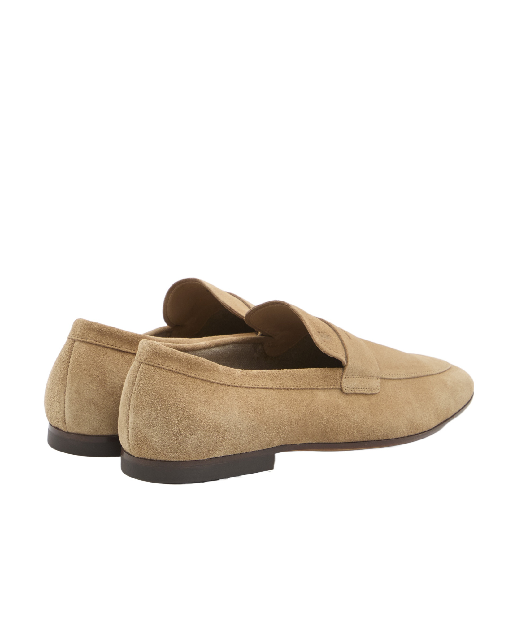 Tod's Round Head Loafer Shoes In Nude