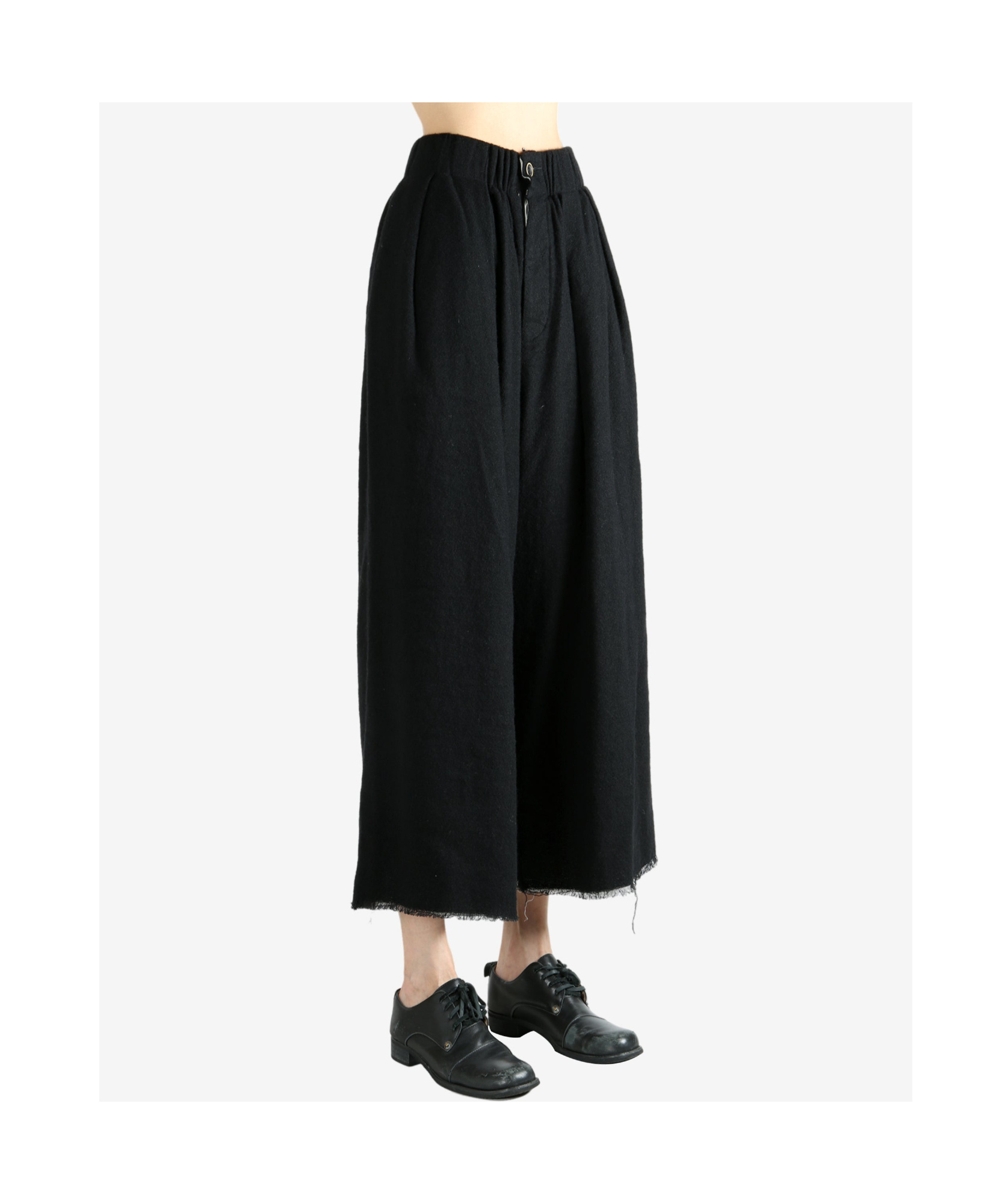Uma Wang Elastic Waist Casual Pants In Black