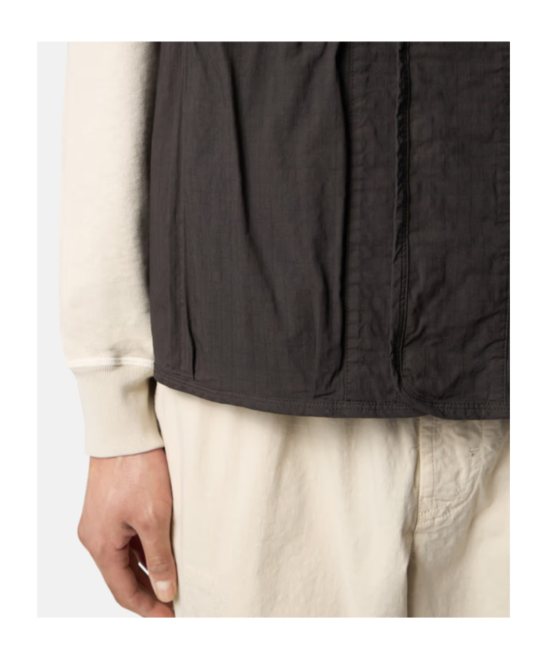 Shop Stone Island Compass-badge Gilet In Charcoal-grey
