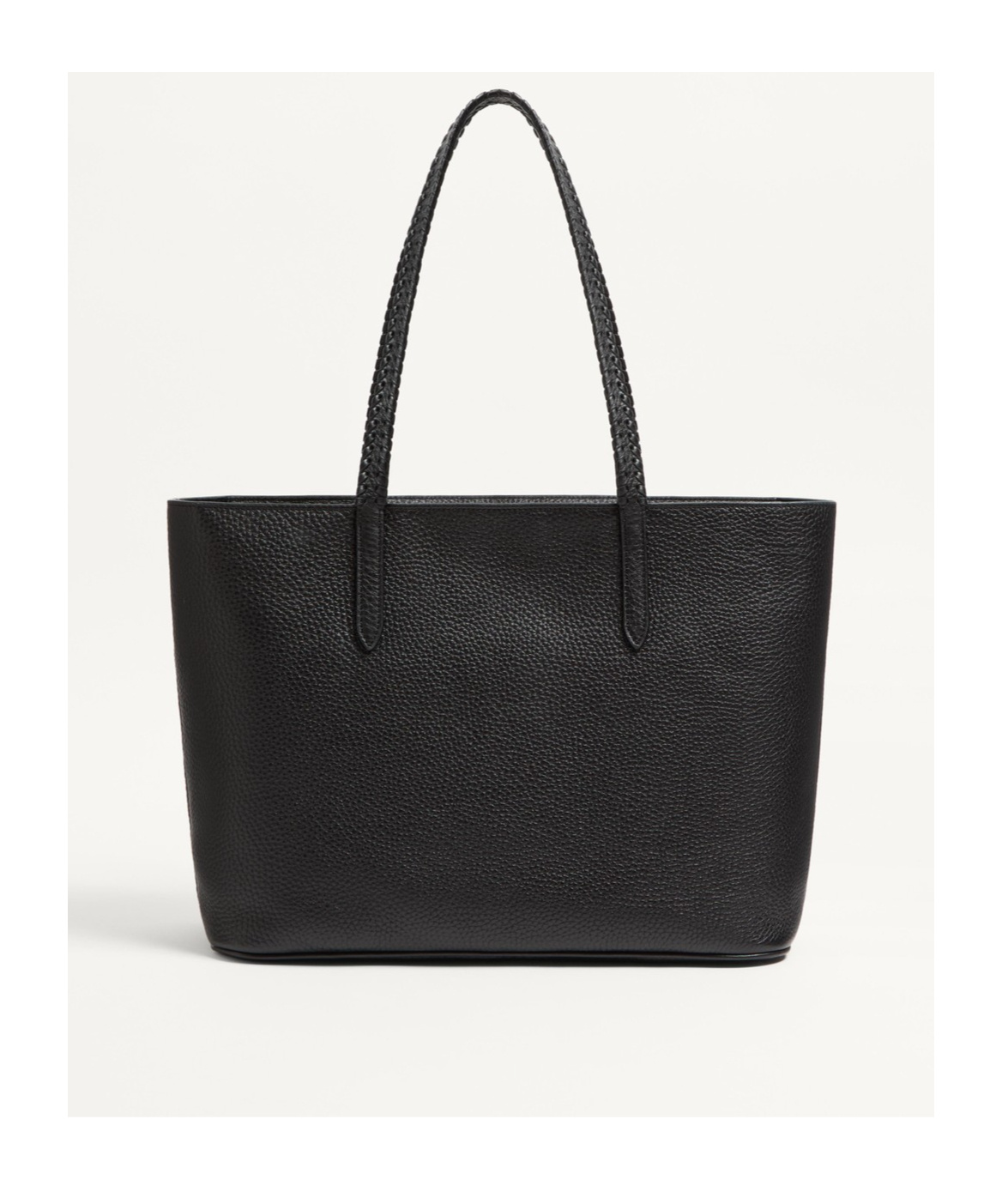 Valentino Leather Avec Toi East-west Tote Bag In Nero