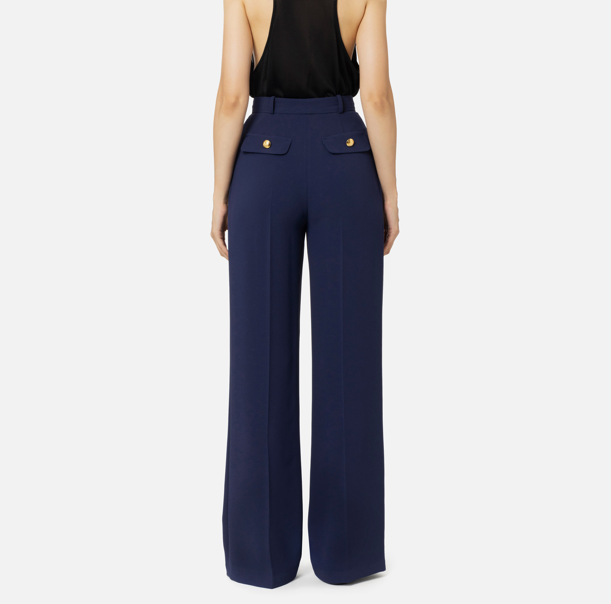 ELISABETTA FRANCHI STRAIGHT CASUAL PANTS 