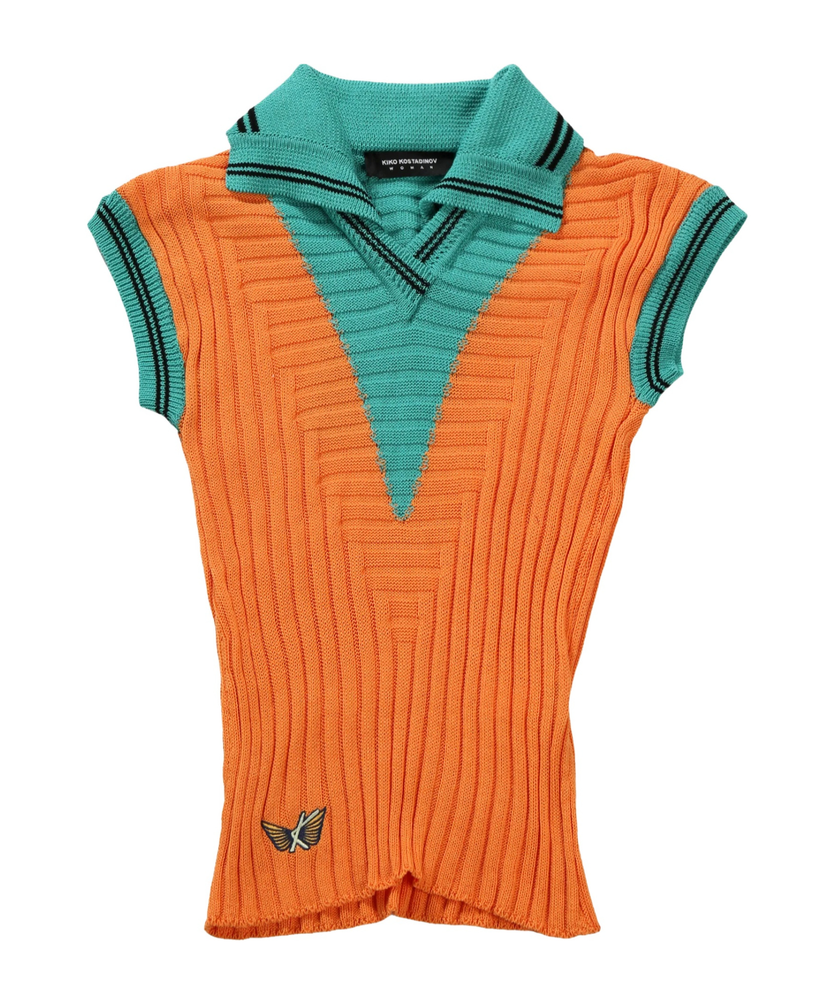 Kiko Kostadinov Quimby Sleeveless Knit Polo