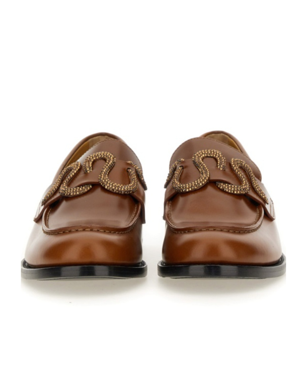 René Caovilla Rene Caovilla Women Leather Loafer In Brown