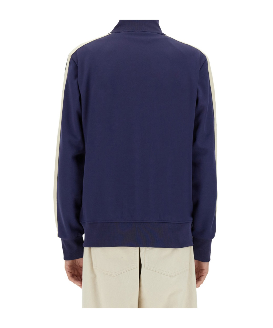 Palm Angels Track Jacket With Zipper In Blue