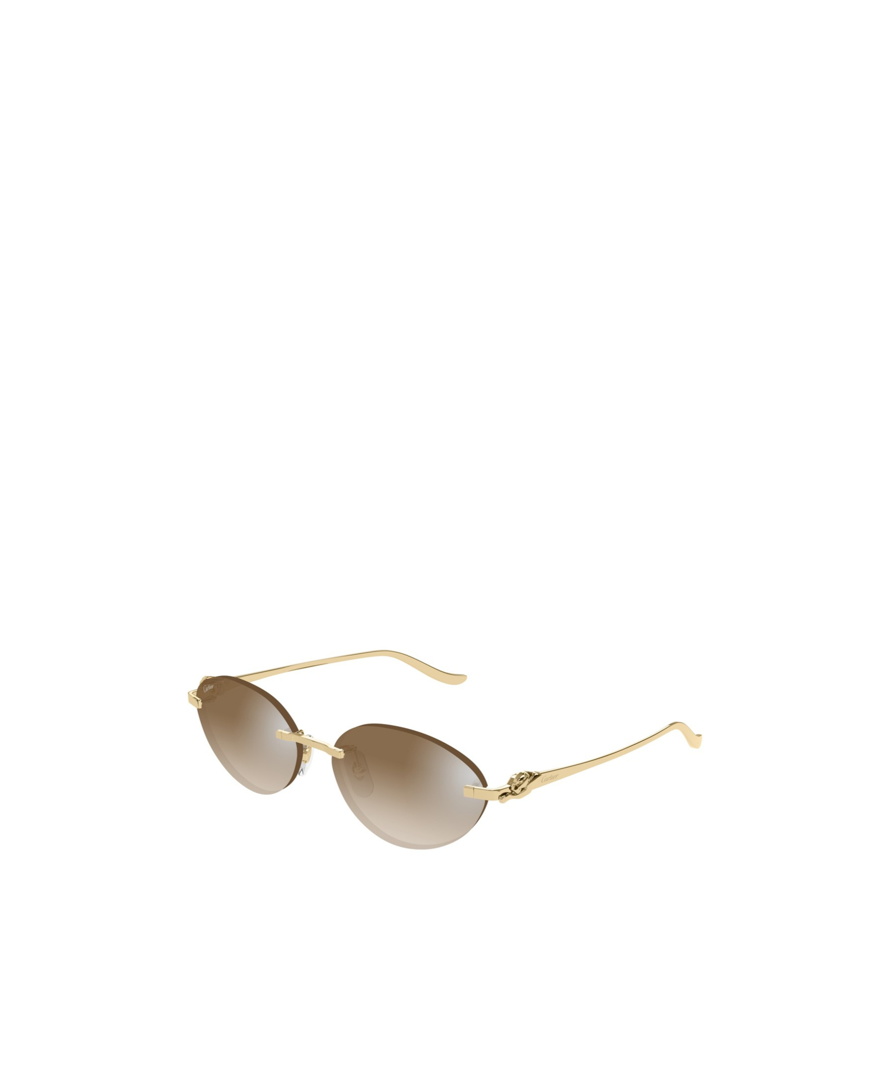 Shop Cartier Cat-eye Frame Sunglasses In Nude