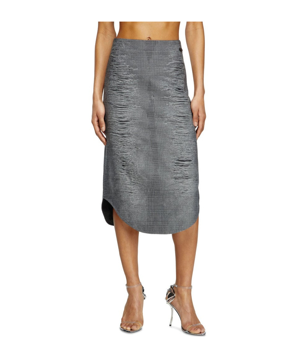 Diesel O-tavy Skirt In Gray