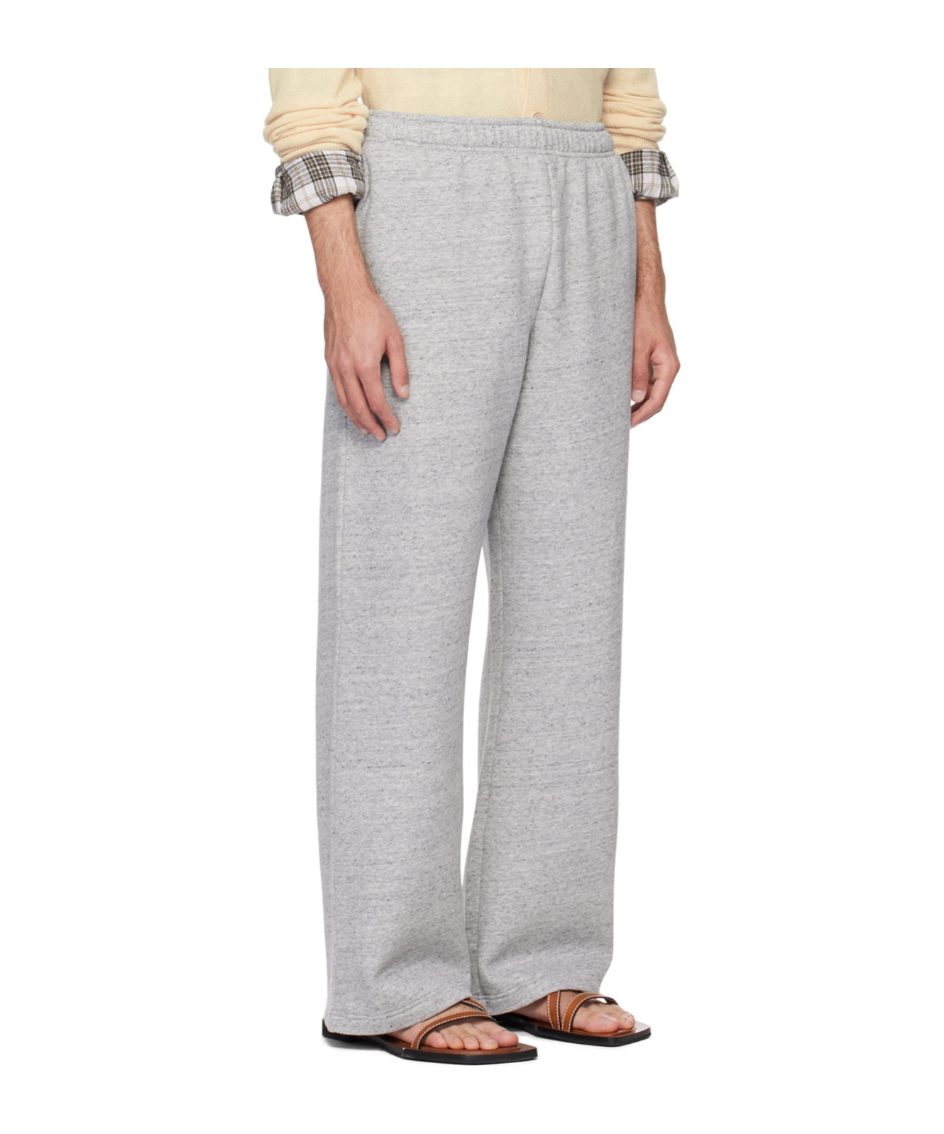 Acne Studios Logo Attachment Detail Sweatpants In Gray