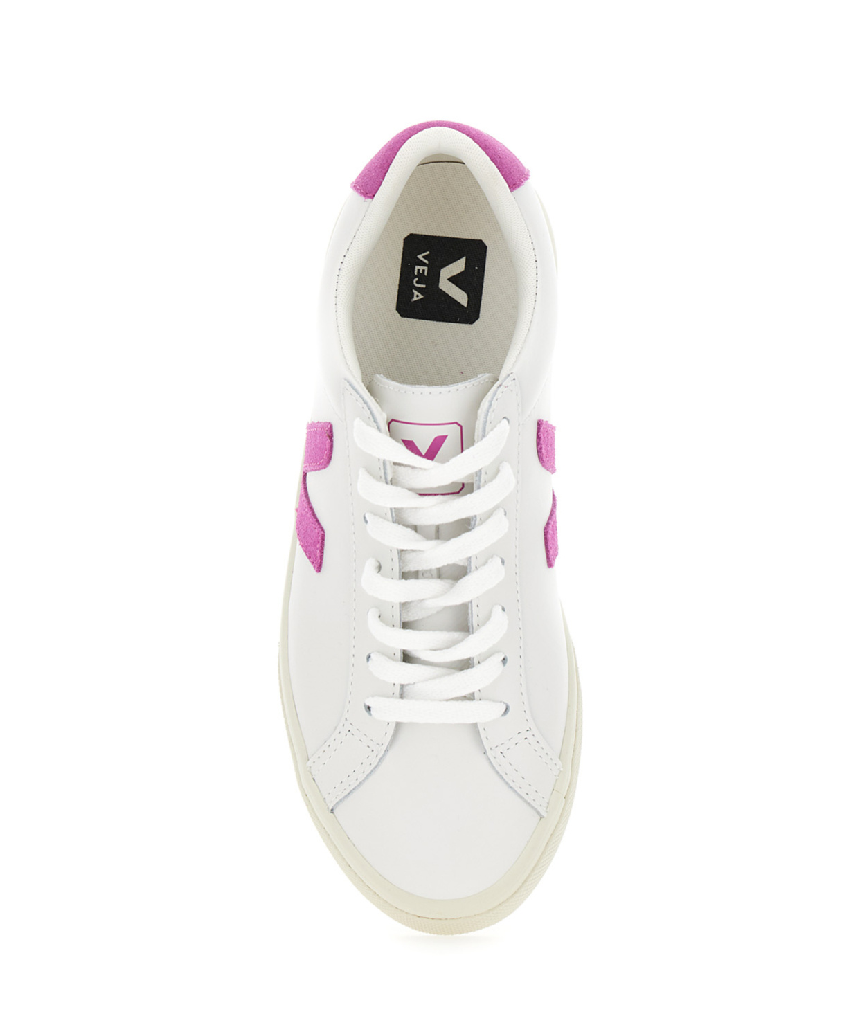 Veja Esplar Bicolor Leather Low-top Sneakers In White