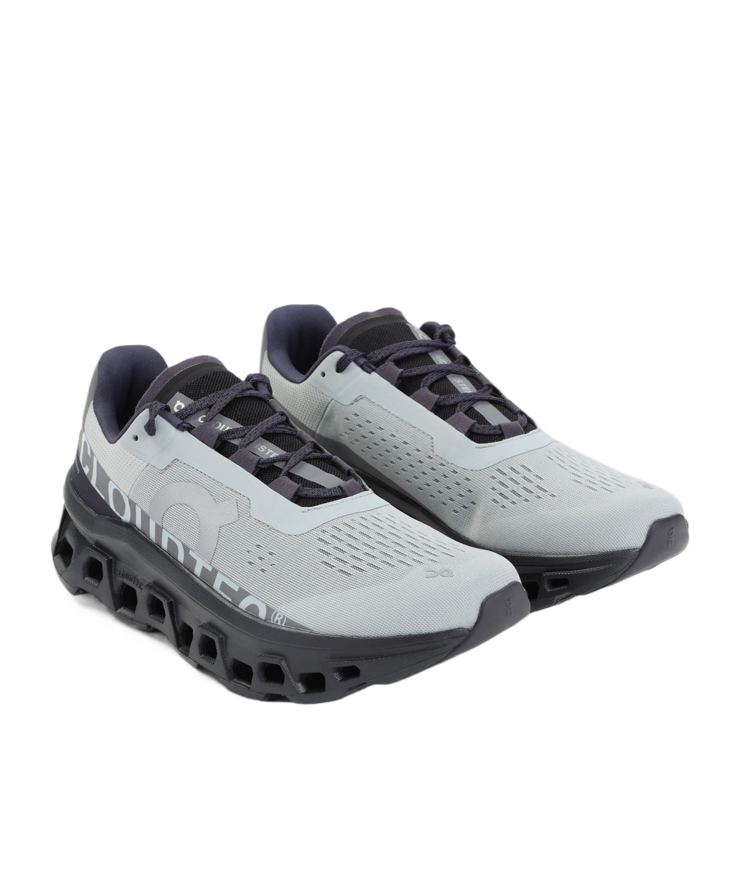 On Running Cloudmonster Low-top Sneakers In Glacier Black