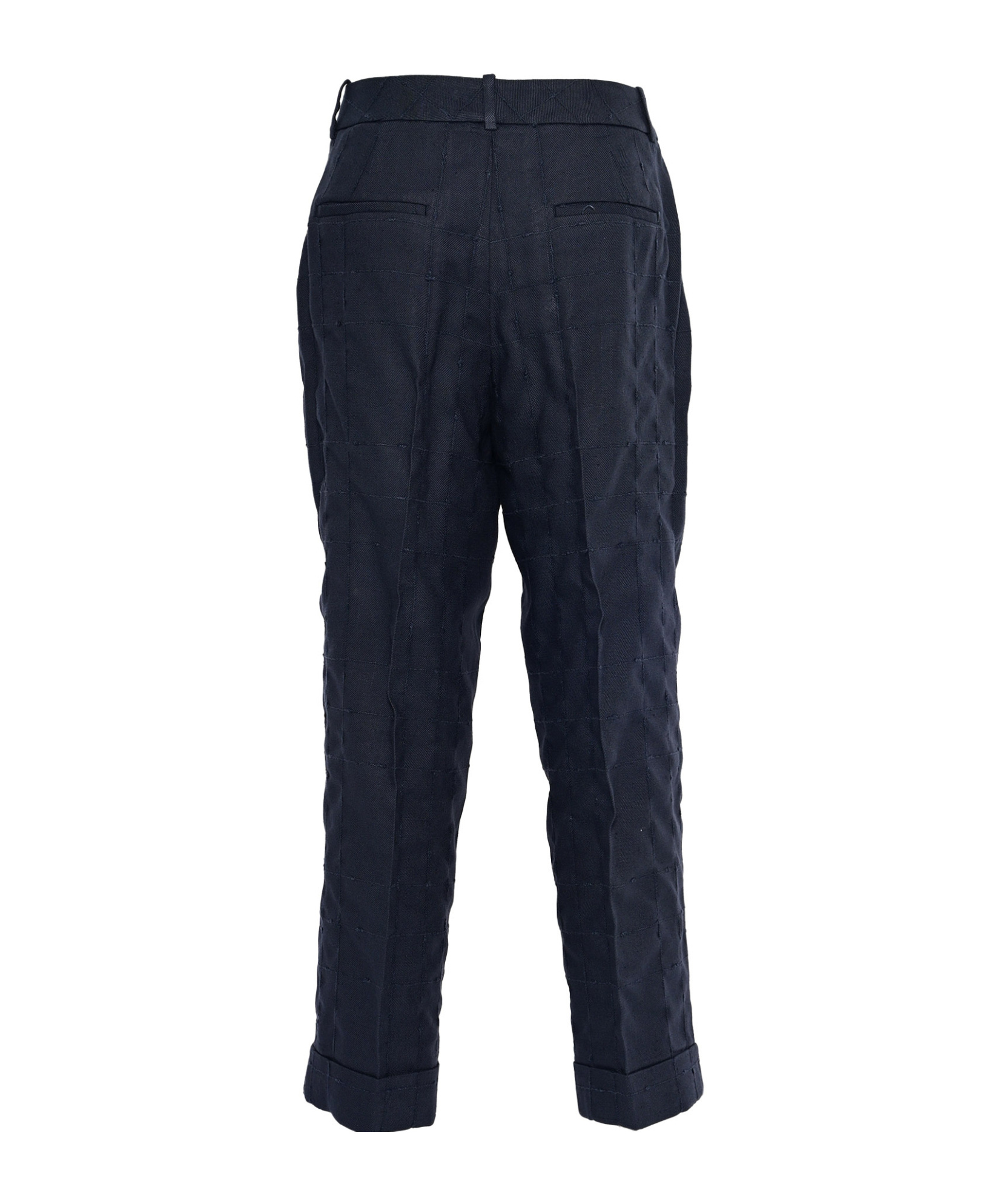 Peserico Patterned Trousers In Blue
