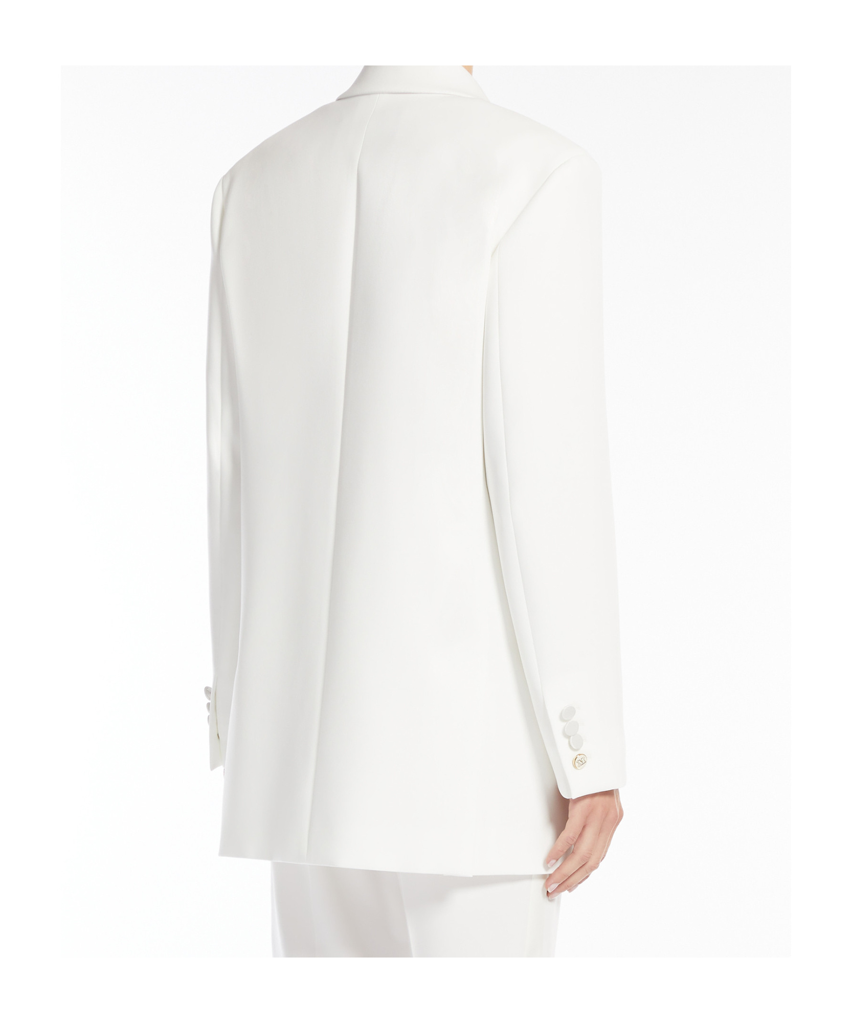 Max Mara Double-breasted Blazer In White
