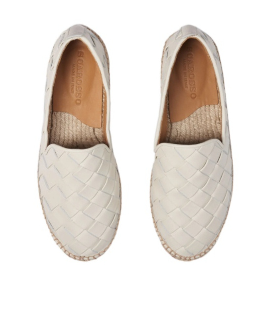 Scarosso Martina Woven Espadrilles In White