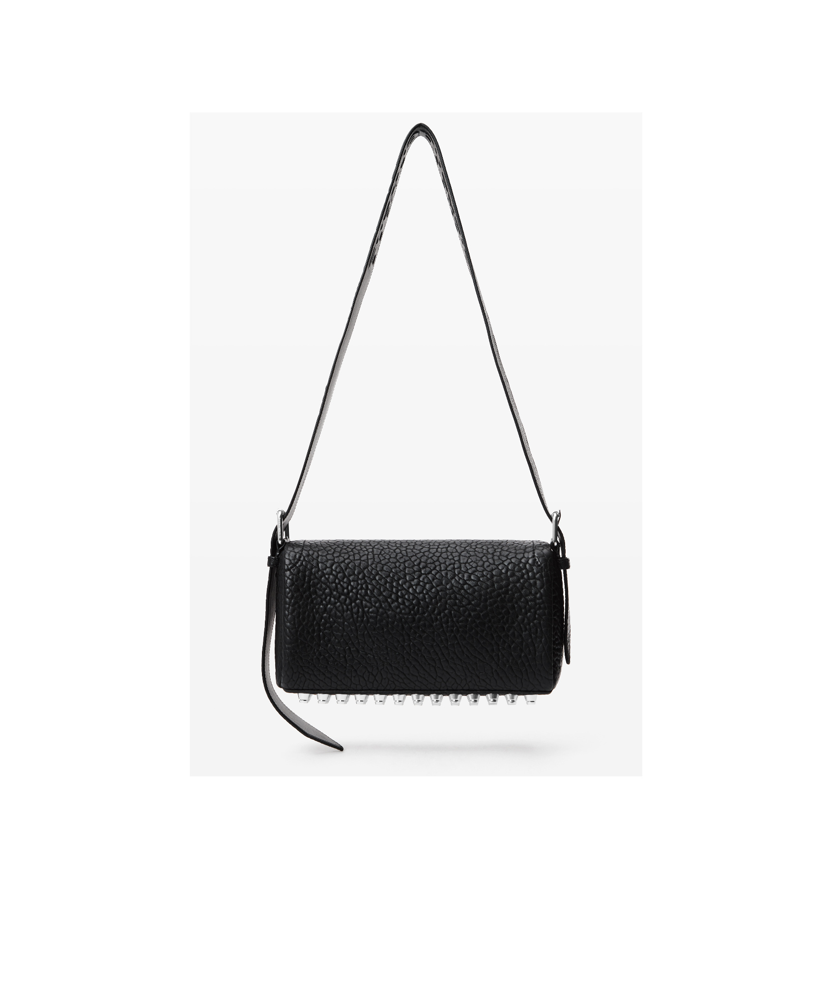 Alexander Wang Ricco Slim Leather Shoulder Bag In Black