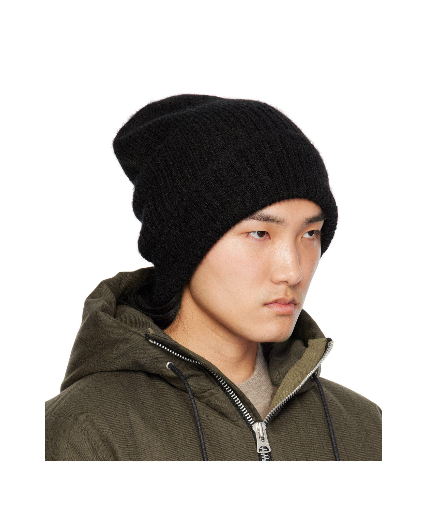 Sacai Knitting Hat In Black