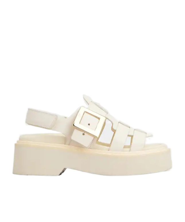 Roger Vivier Viv' Rangers Sandals In Leather
