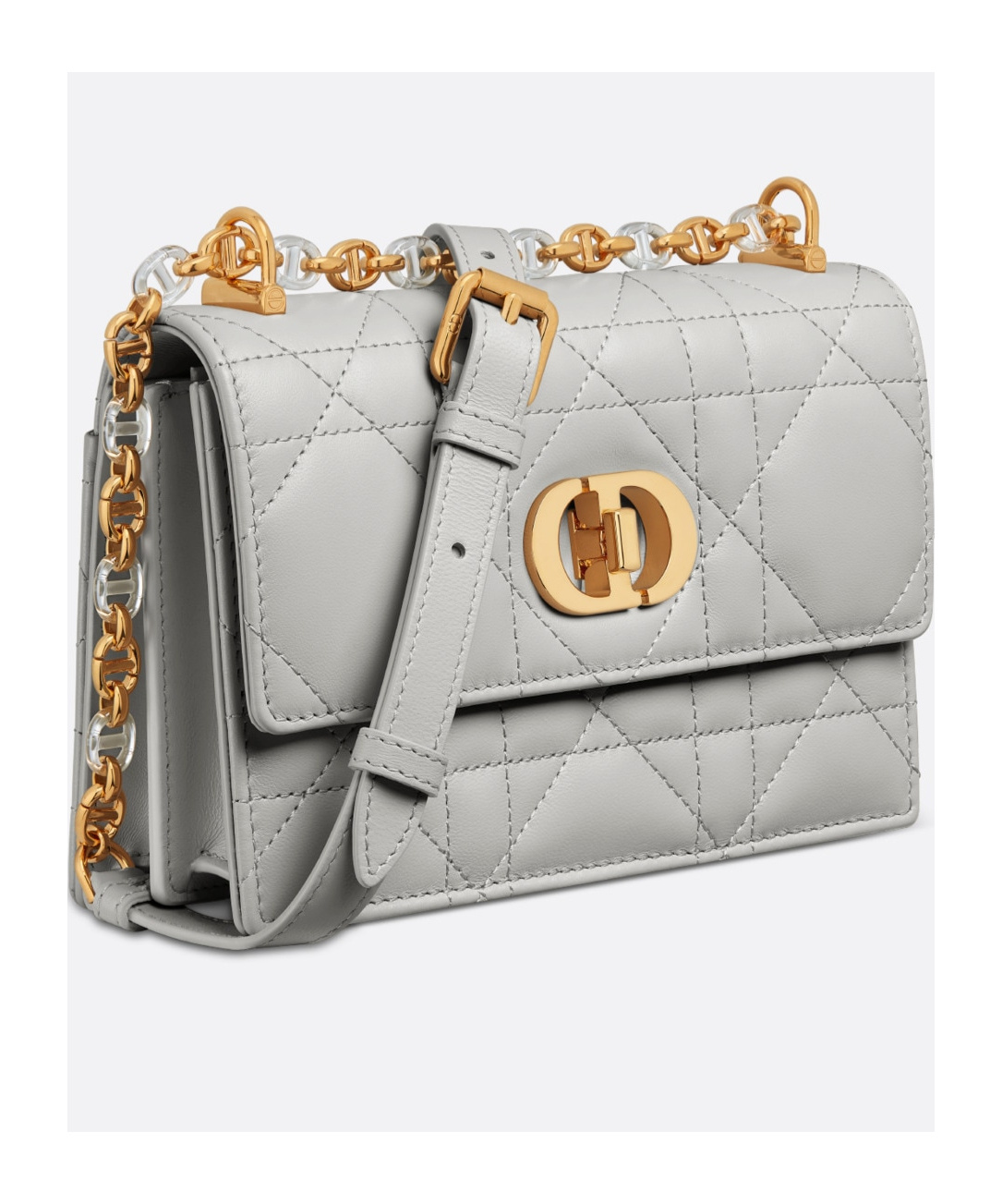 Dior Miss Caro Mini Bag In Gray