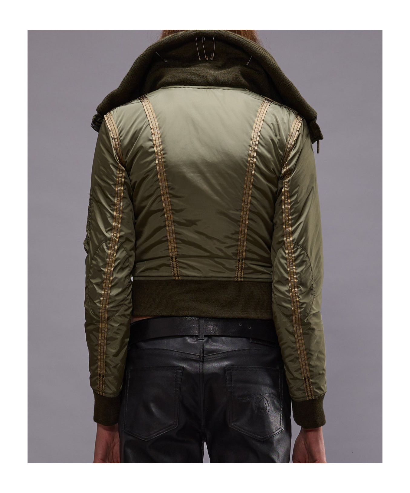 R13 Bomber Jacket In Gray