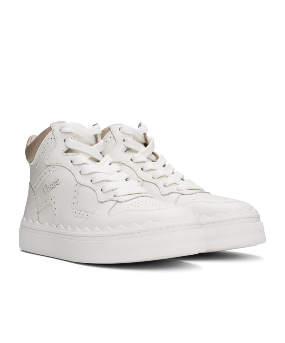 Chloé White Lauren Sneakers In White