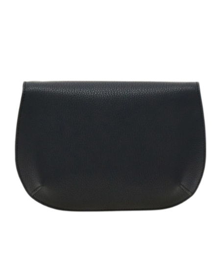 Ferragamo Double Gancini Mini Leather Shoulder Bag In Black