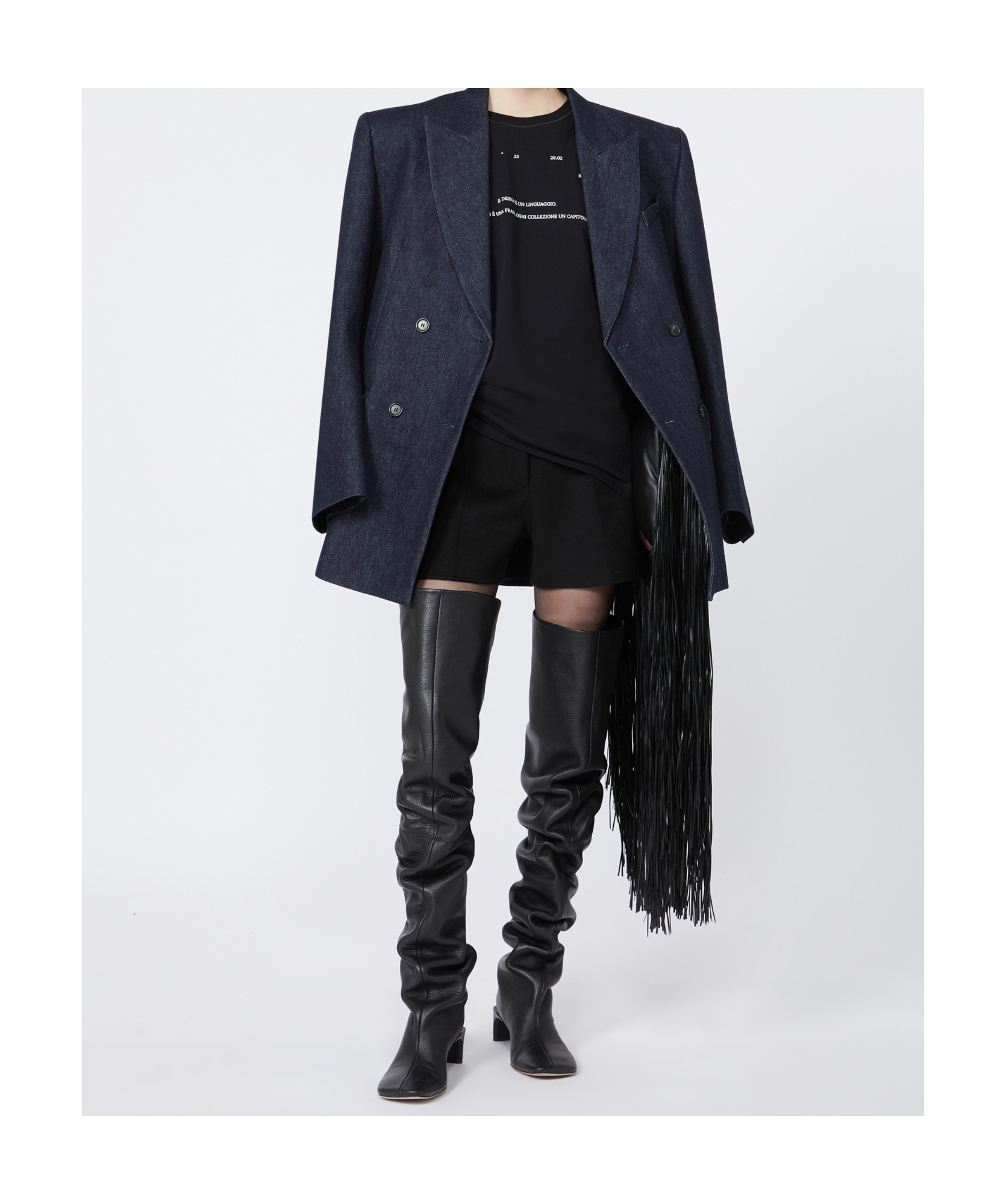 Sportmax Crew Neck T-shirt In Black