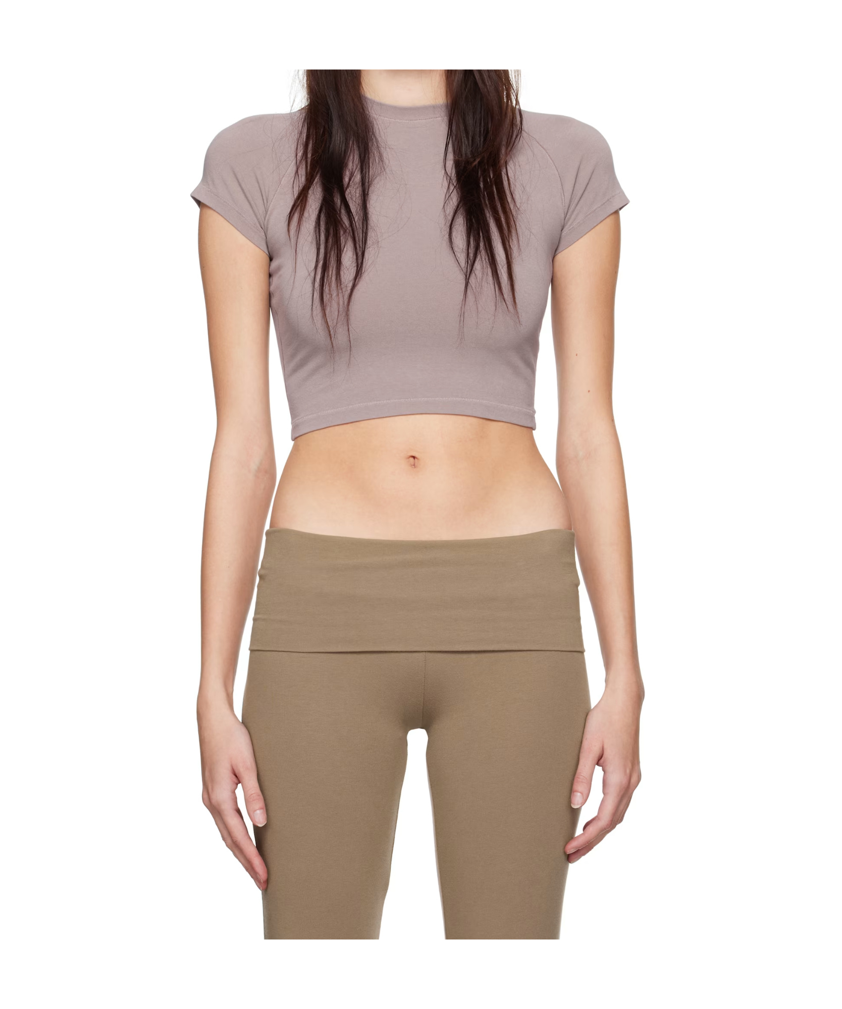 Skims Crew Neck Cropped T-shirt