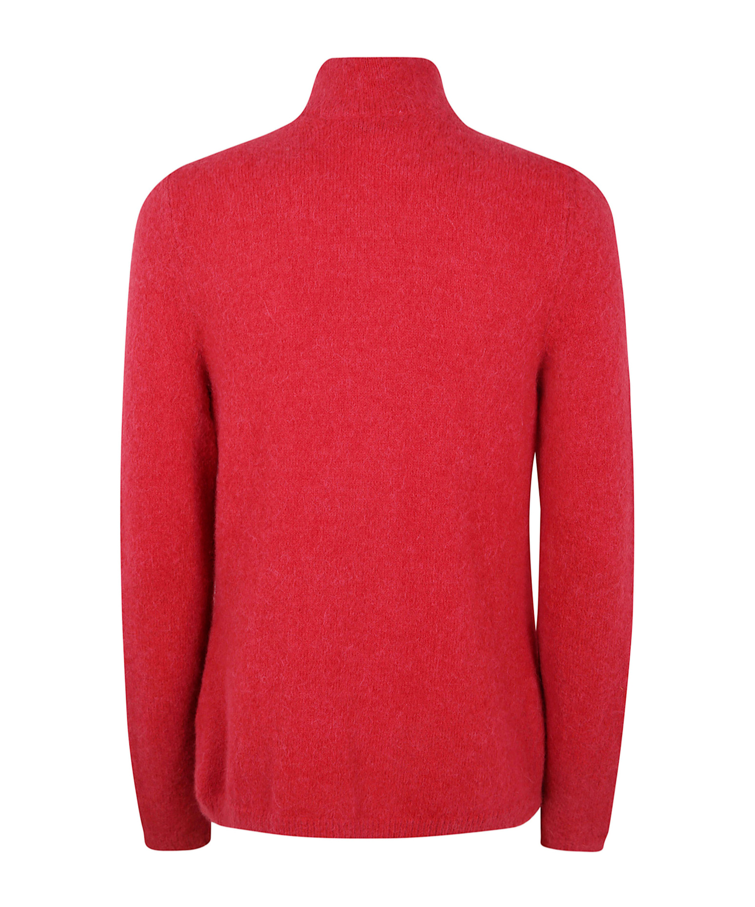 Baserange Single-breasted Knitted Jacket In Red