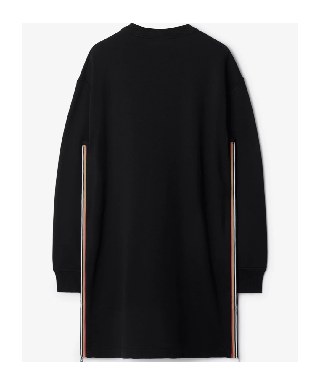Burberry Sweater Style Long-sleeved Dress In Black