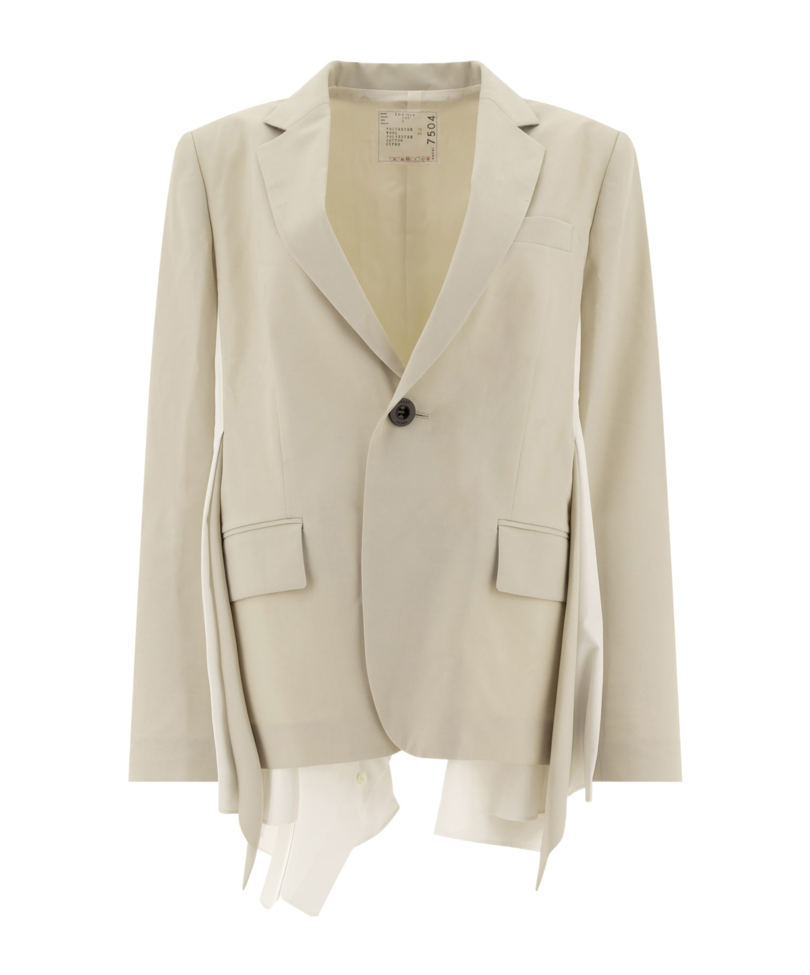 SACAI PANEL-DETAIL BLAZER