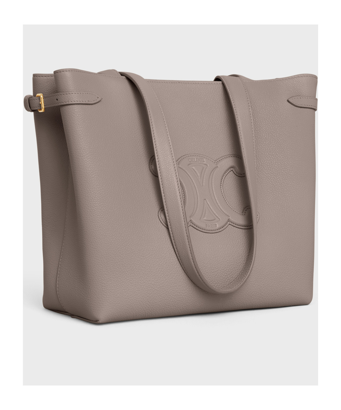 Celine Cabas Anais Medium Leather Tote In Nude