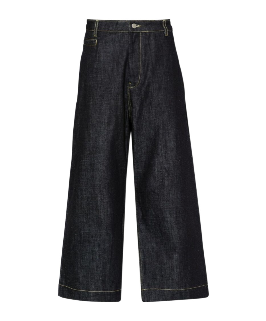 Studio Nicholson Belt-loop Casual Pants In Black