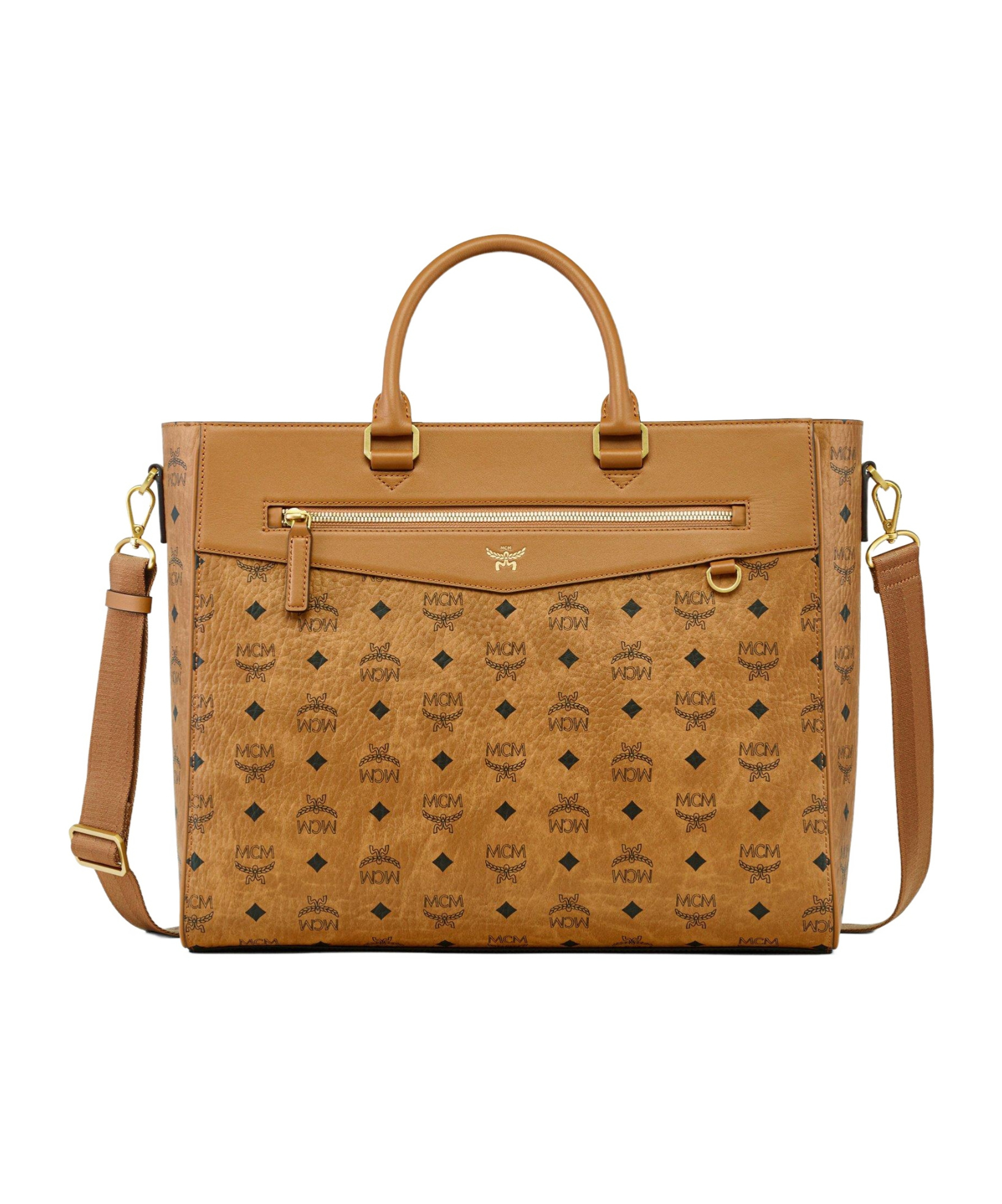 Mcm Diamond E/w Tote In Visetos