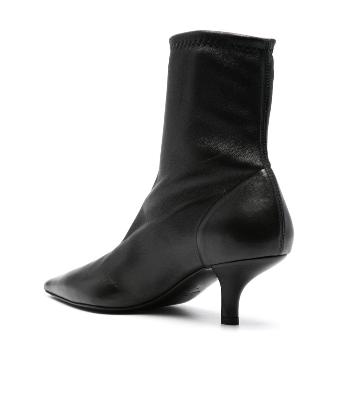 Totême Ankle High Heel Short Boots In Black
