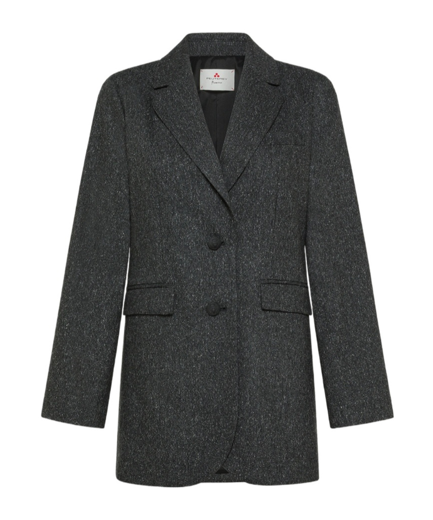 Peuterey Wool Twill Blazer In Black