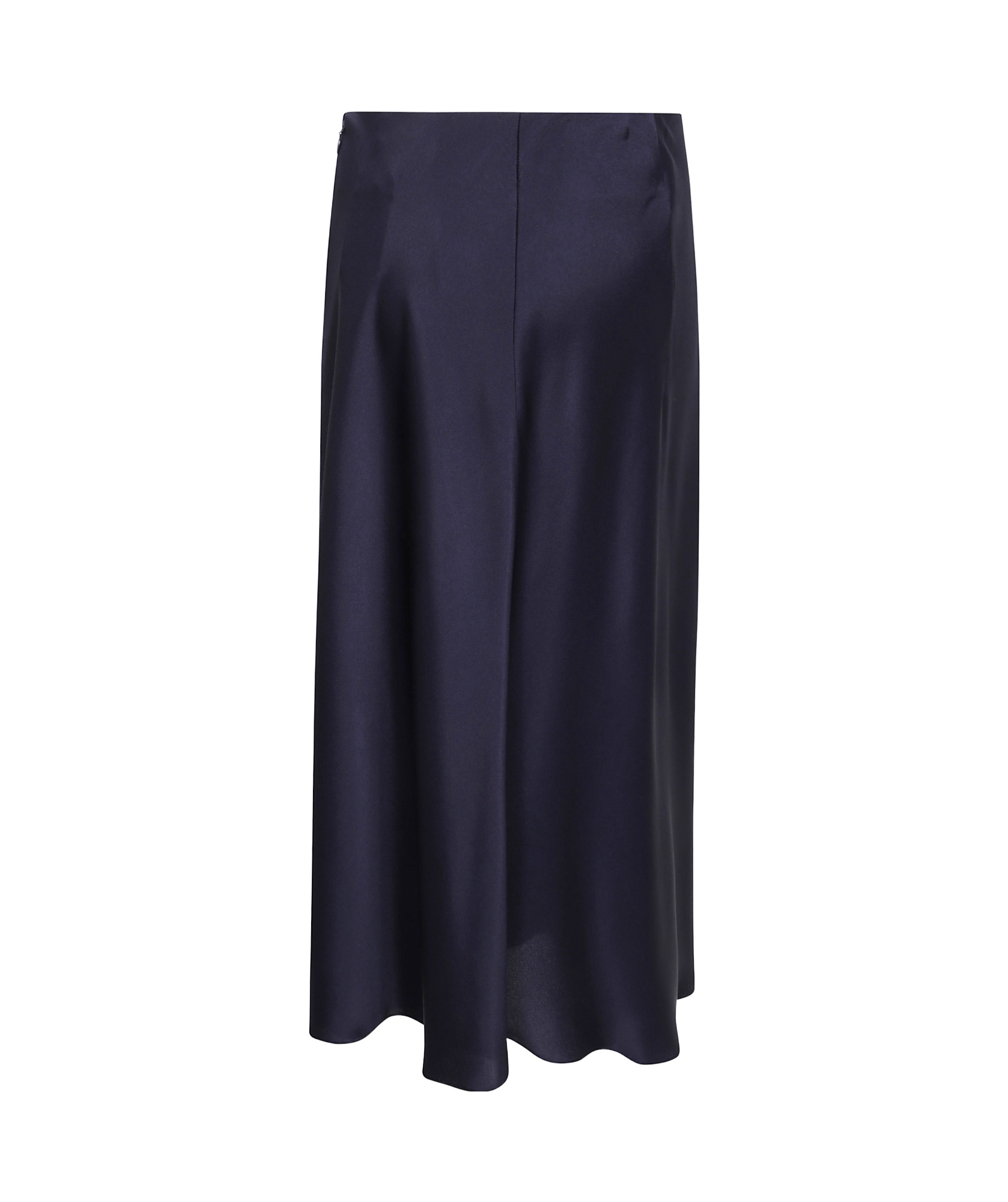 Alberta Ferretti Alberta Ferreti Satin Midi Skirt In Black