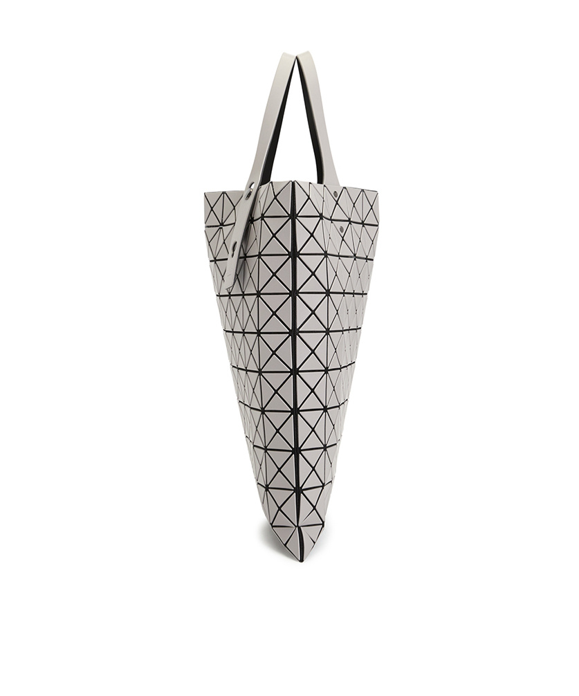 Issey Miyake Prism Matt Geometric Pattern Handbag In Gray