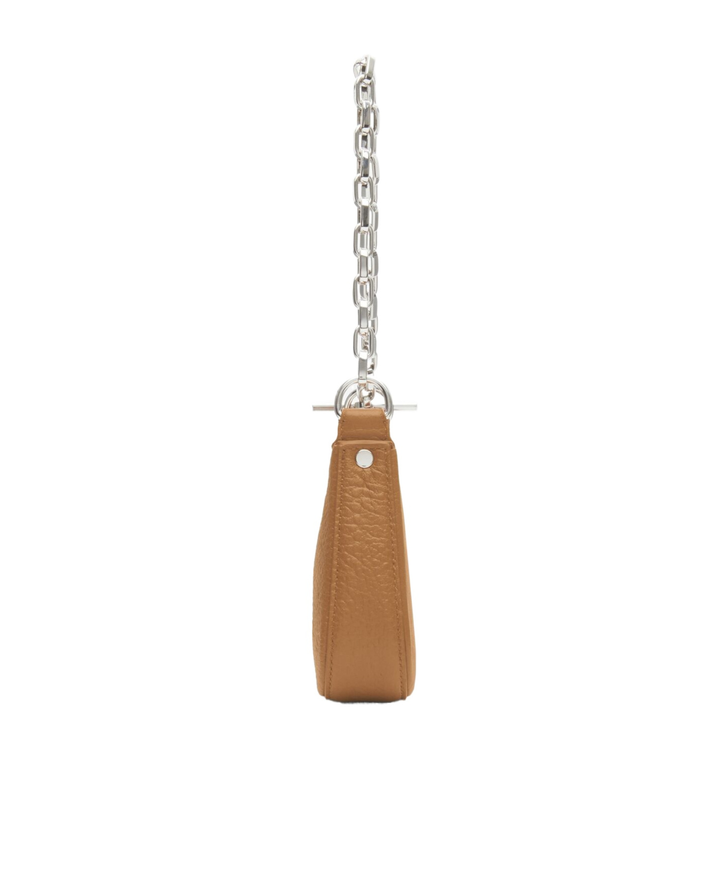 Alexander Mcqueen Mini Lambskin T-bar Shoulder Bag In Brown