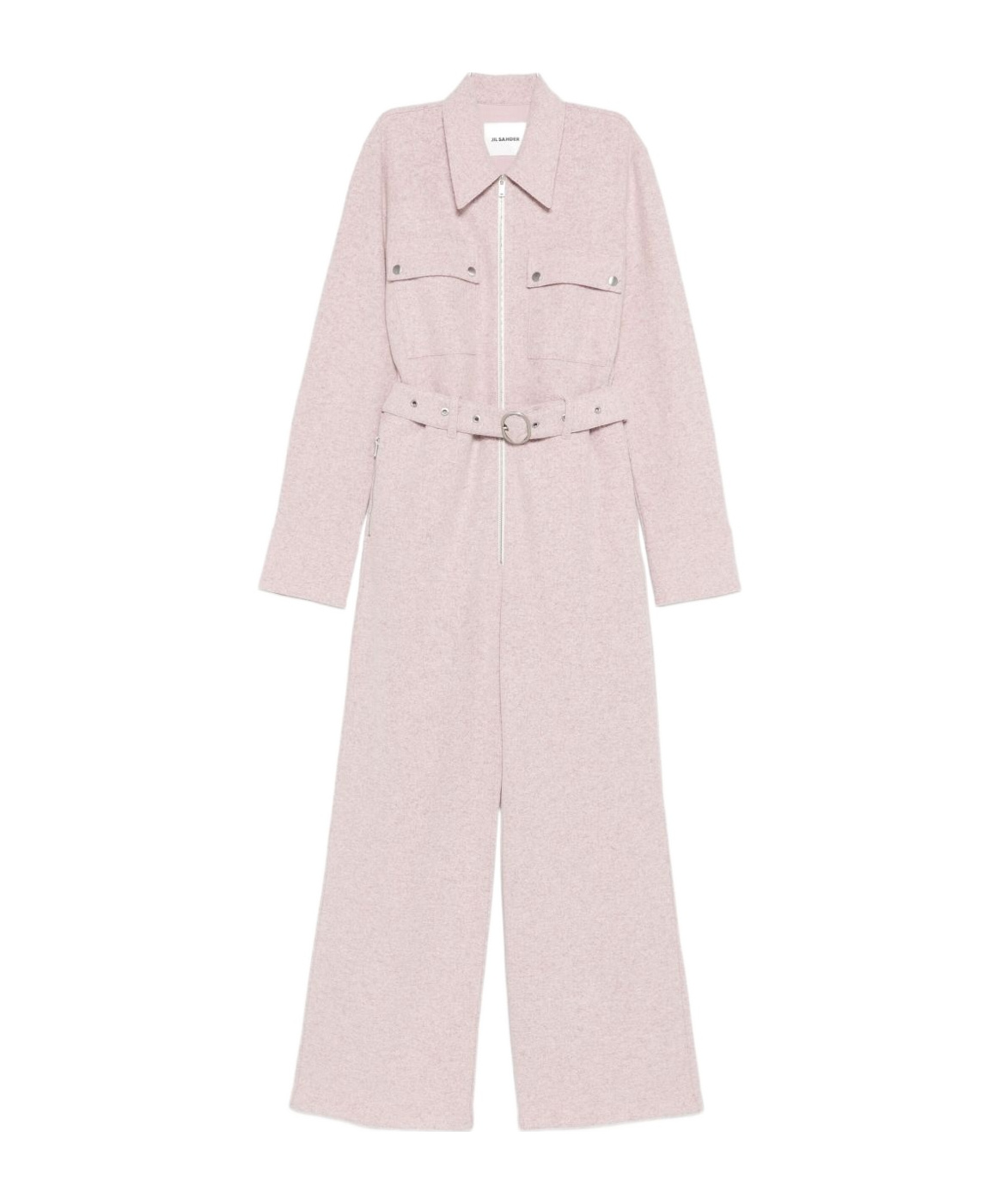 Jil Sander Wool Blend Jumpsuit In Purple