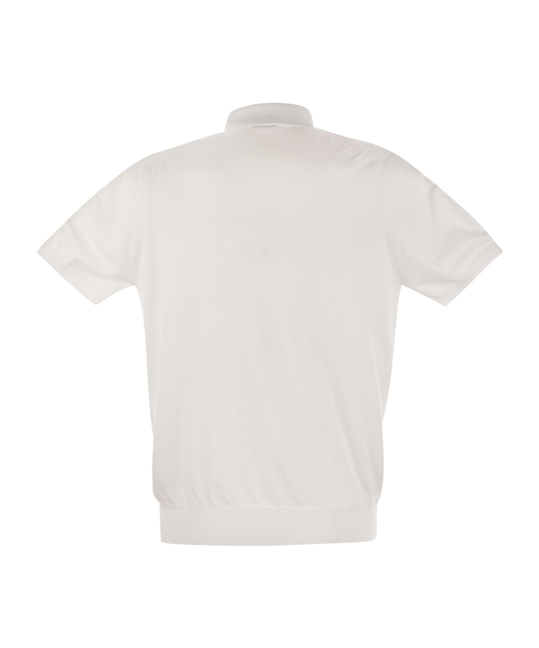 KITON SHORT-SLEEVED POLO SHIRT 