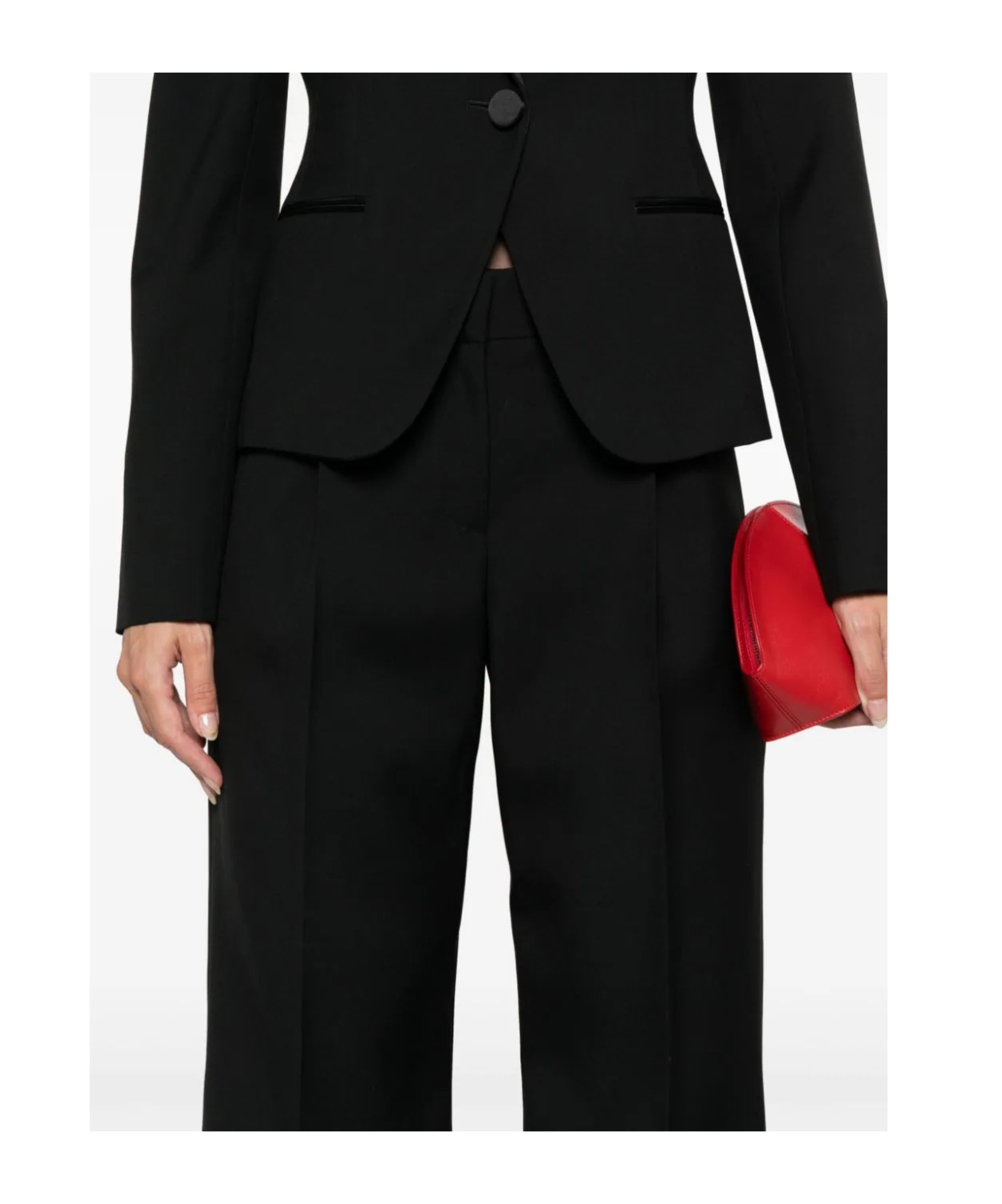 Alexander Mcqueen Pleat-detail Trousers In Black