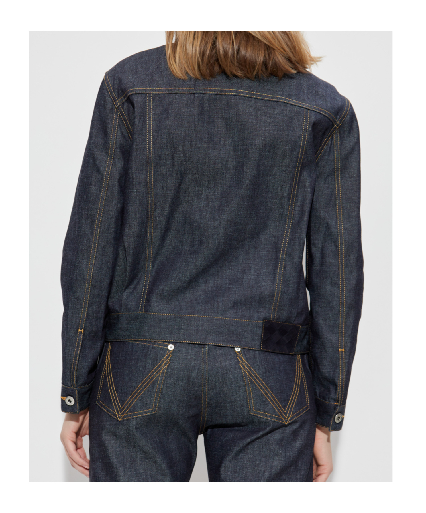 Bottega Veneta Denim Jacket Collared Chest Pockets