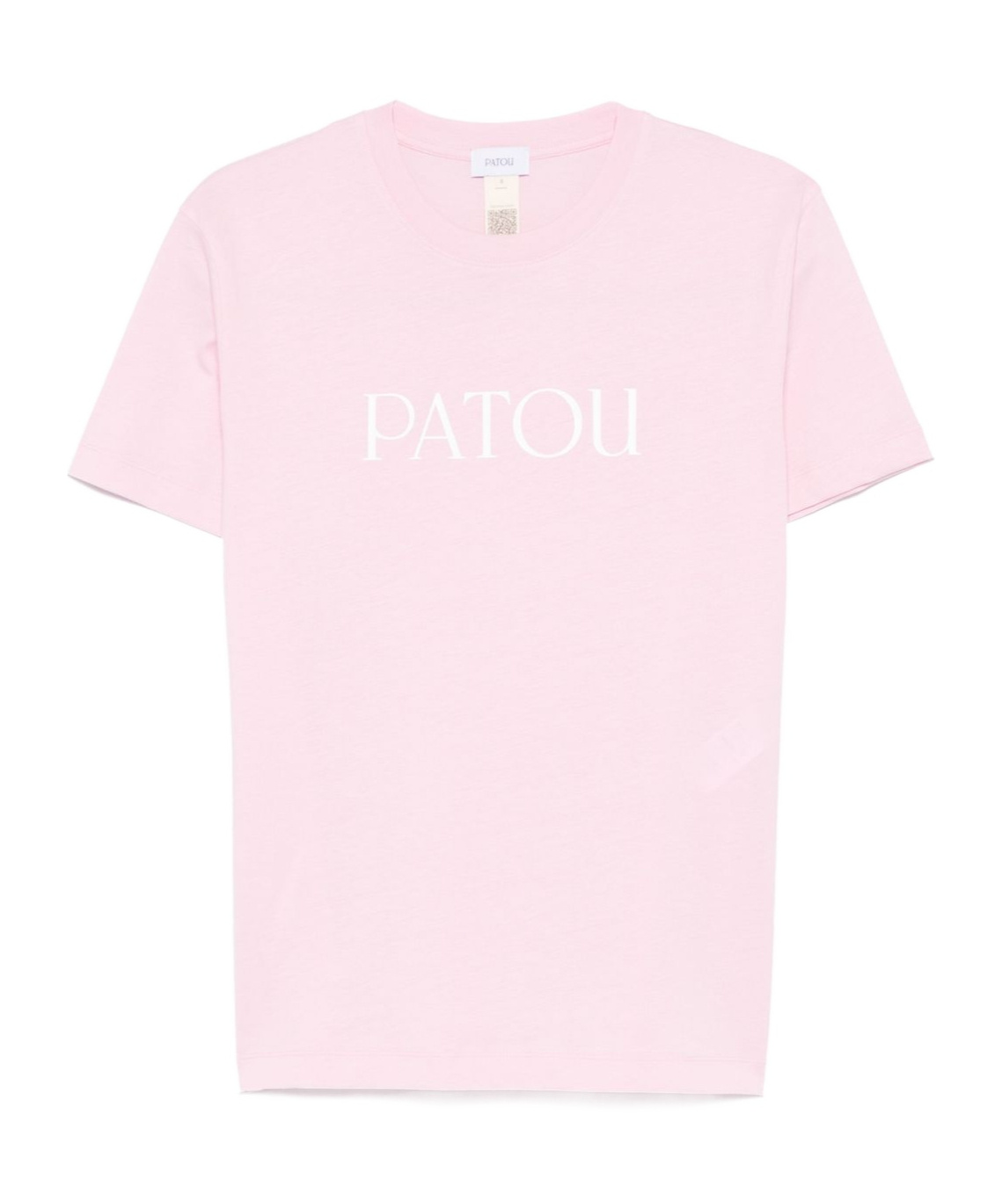 Patou Cotton T-shirt With Bold Logo And Relaxed Fit In Pink