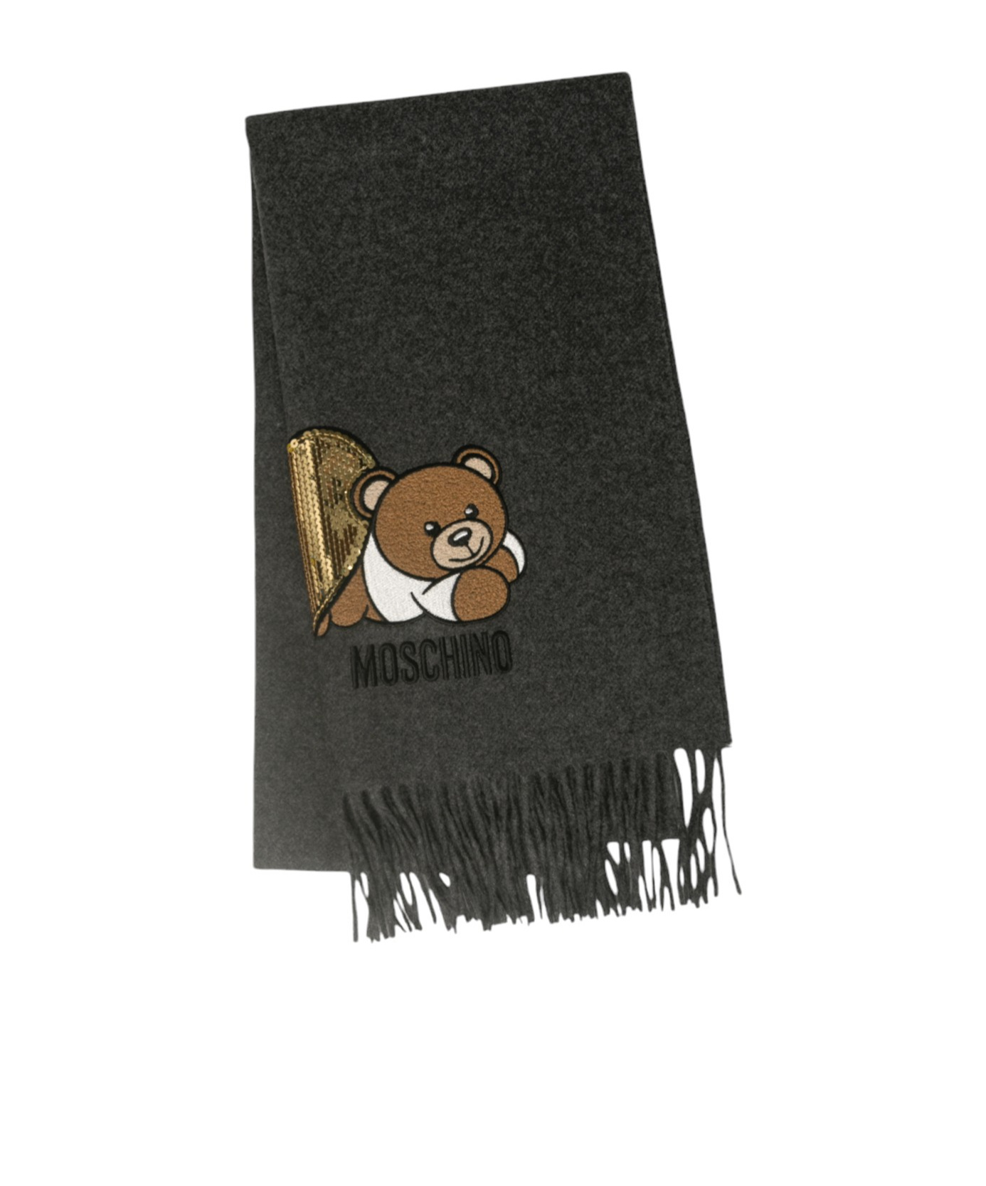 Moschino Wool Scarf In Black